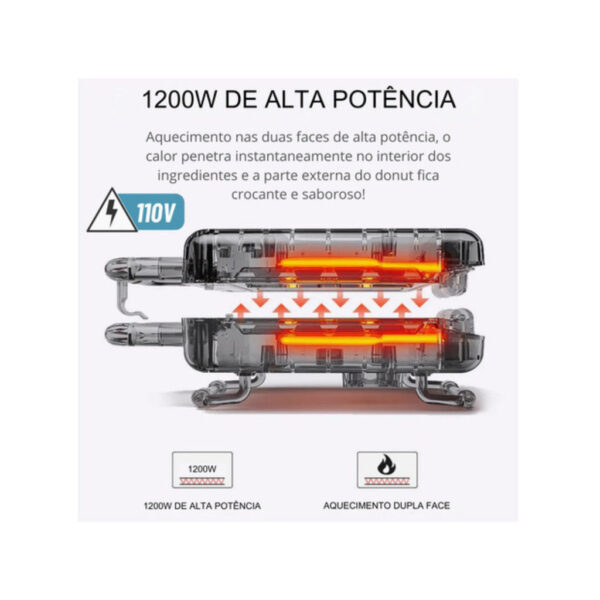 Máquina de Donuts de Fazer Rosquinhas 16 furos Confeitaria Profissional Antiaderente - Image 3