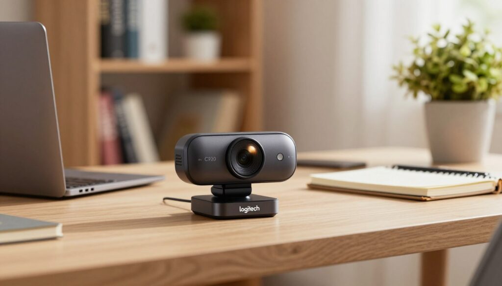 Webcam Logitech C920s para home office